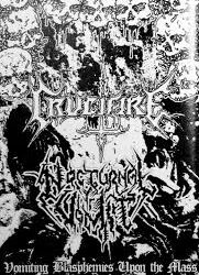 CRUCIFIRE / NOCTURNAL VOMIT “Vomiting Blasphemies Upon The Mass Graves of Jehovah´s Worshippers” 