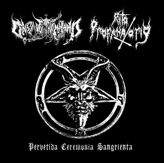 RITO PROFANATORIO / ONSLAUGHT KOMMAND “Pervertida Ceremonia Sangrienta”